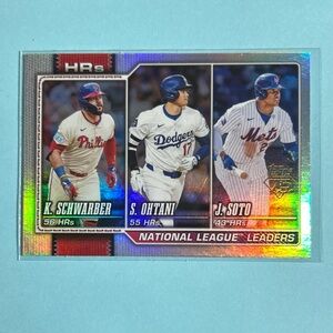2026 Topps Series 1, Holofoil #84.,NL HR Leaders ,Ohtani,Schwarber, &  Soto